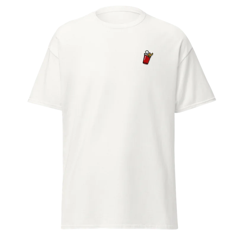 Bier Pong T-Shirt – Weiß
