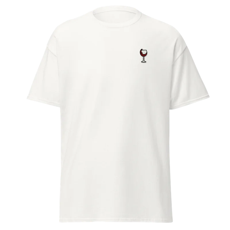 Wein T-Shirt – Weiß